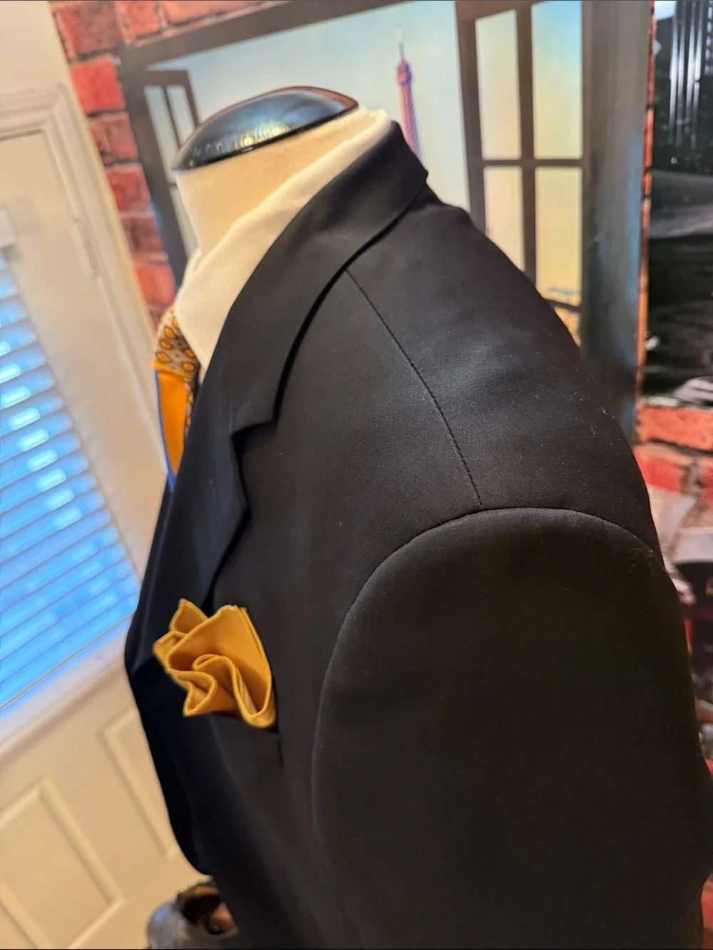 Vintage Brooks Brothers Jacket with Gold Logo Label